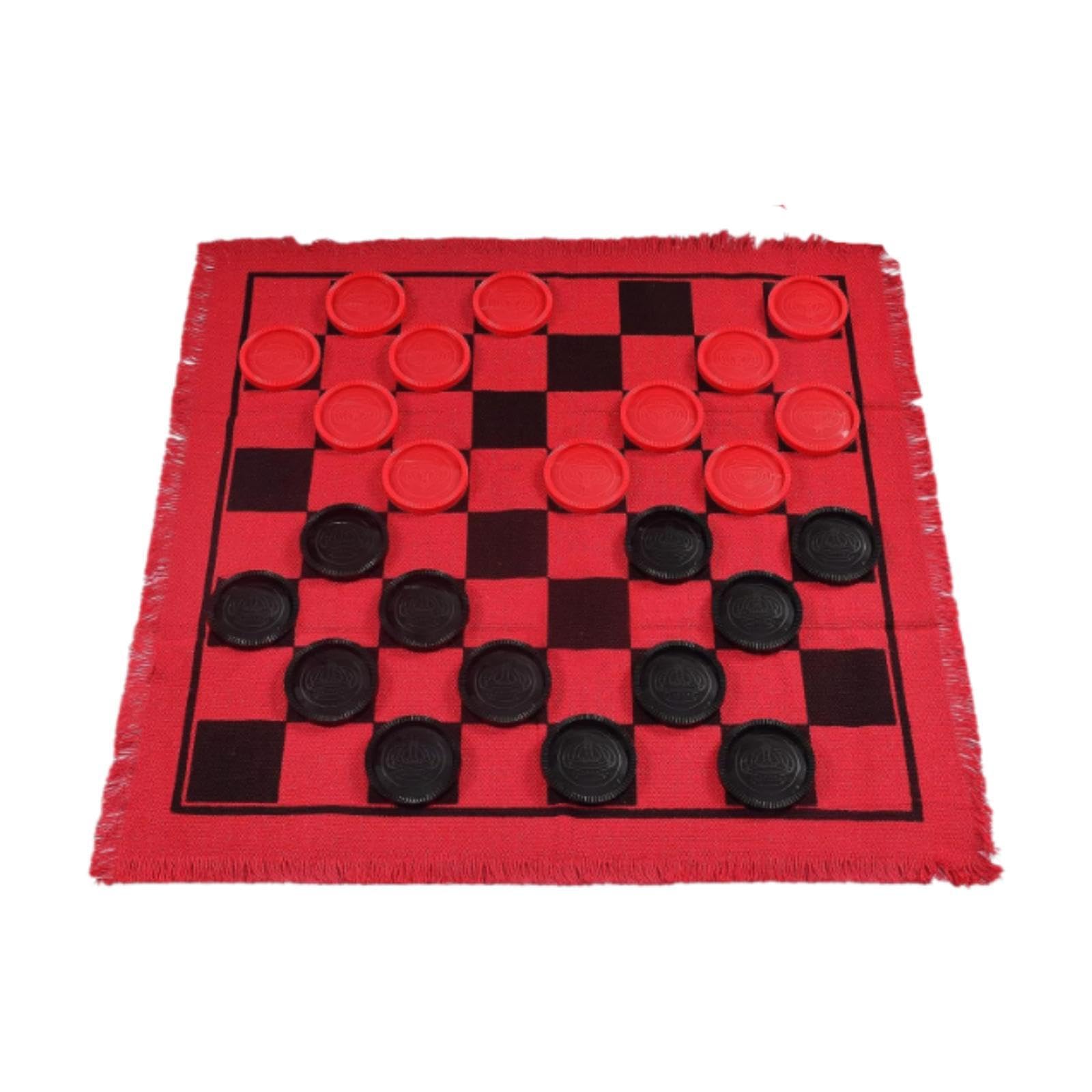Amazon.com: predolo Checkers Board Game Set,Classic 3 in 1 Indoor